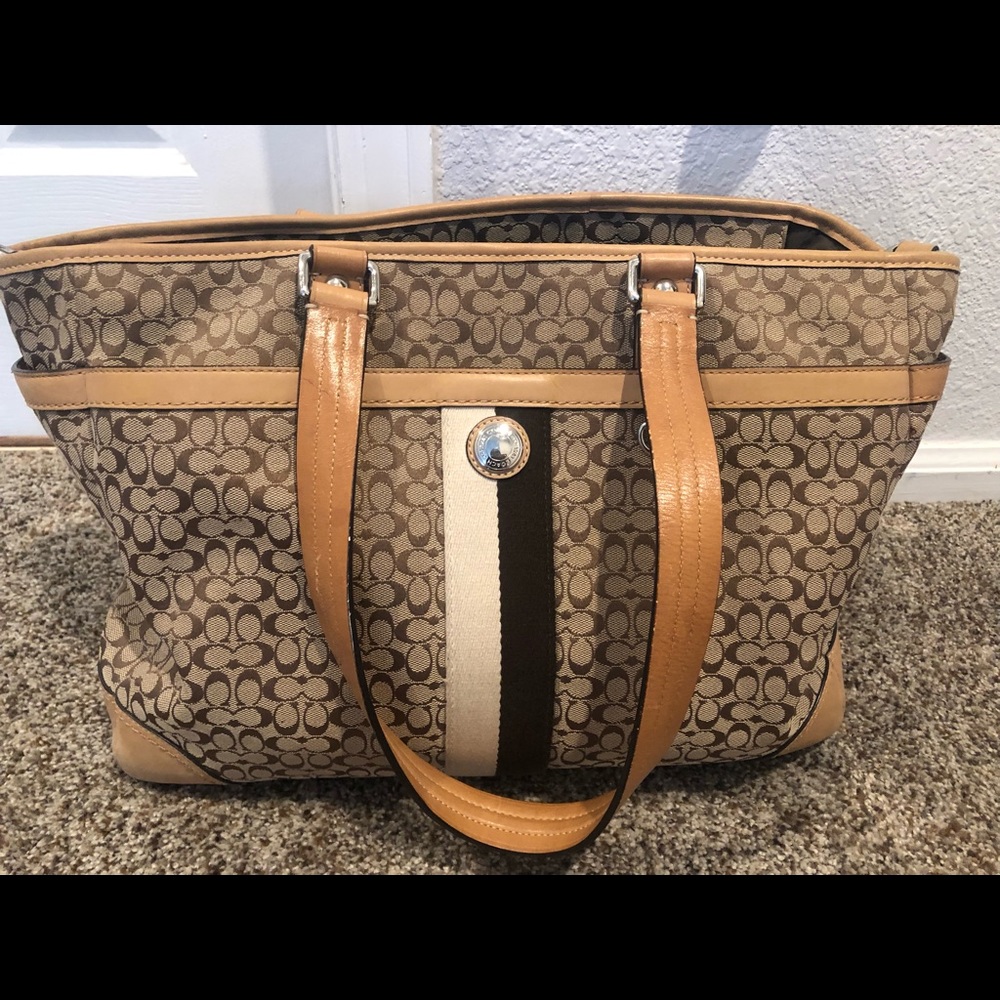 Coach large tote bag